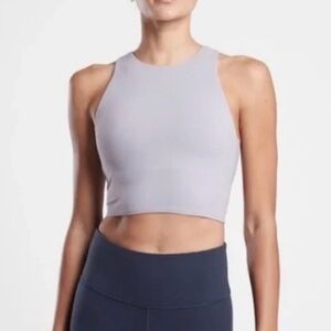 Athleta Conscious Crop Bra A-C, Muted Lilac, Size Med